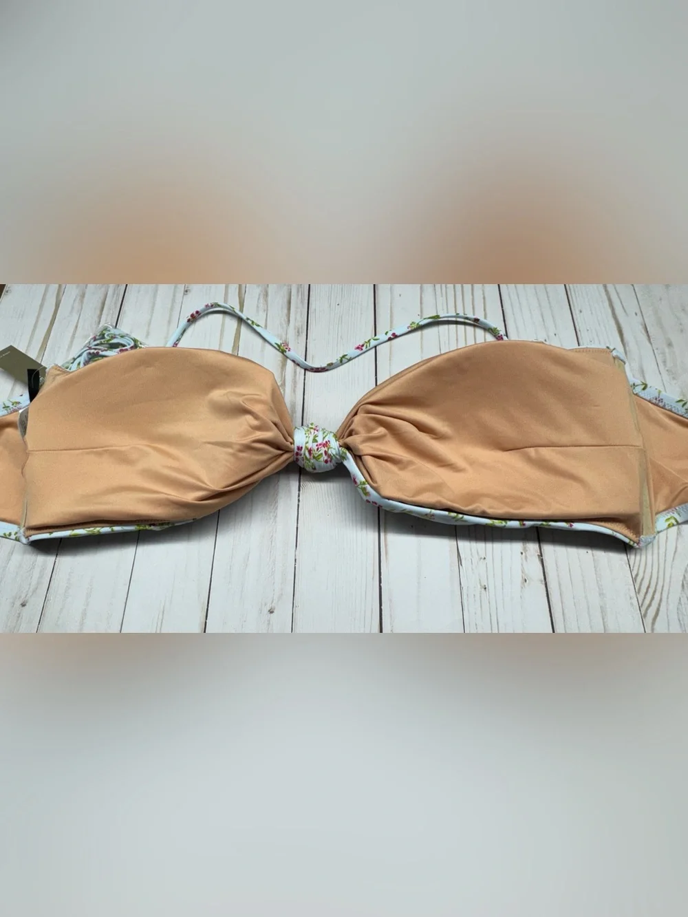 J. Crew Knot Bandeau Bikini Top & Curved-waist Bikini Bottom Swimwear 2pc. Set